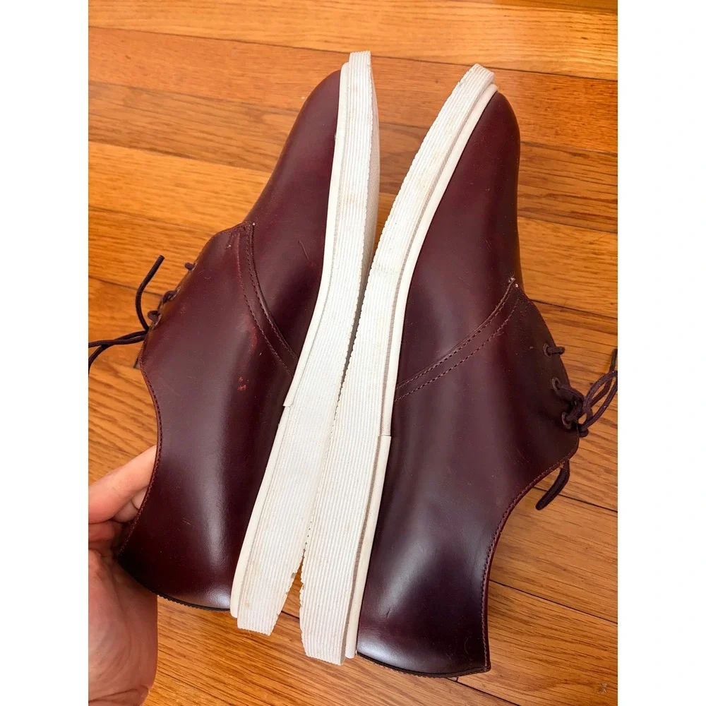 Dr. Martens Torriano Burgundy Leather Oxford Shoes Mens Size 11 AW004